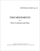 Two Movements for Three Trombones and Piano, Op. 34 P.O.D. cover